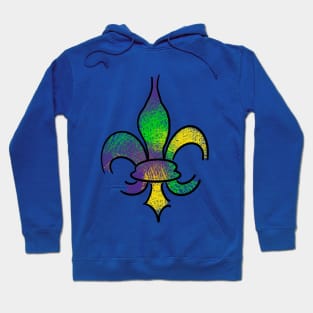 Mardi Gras Fleur De Lis Hoodie